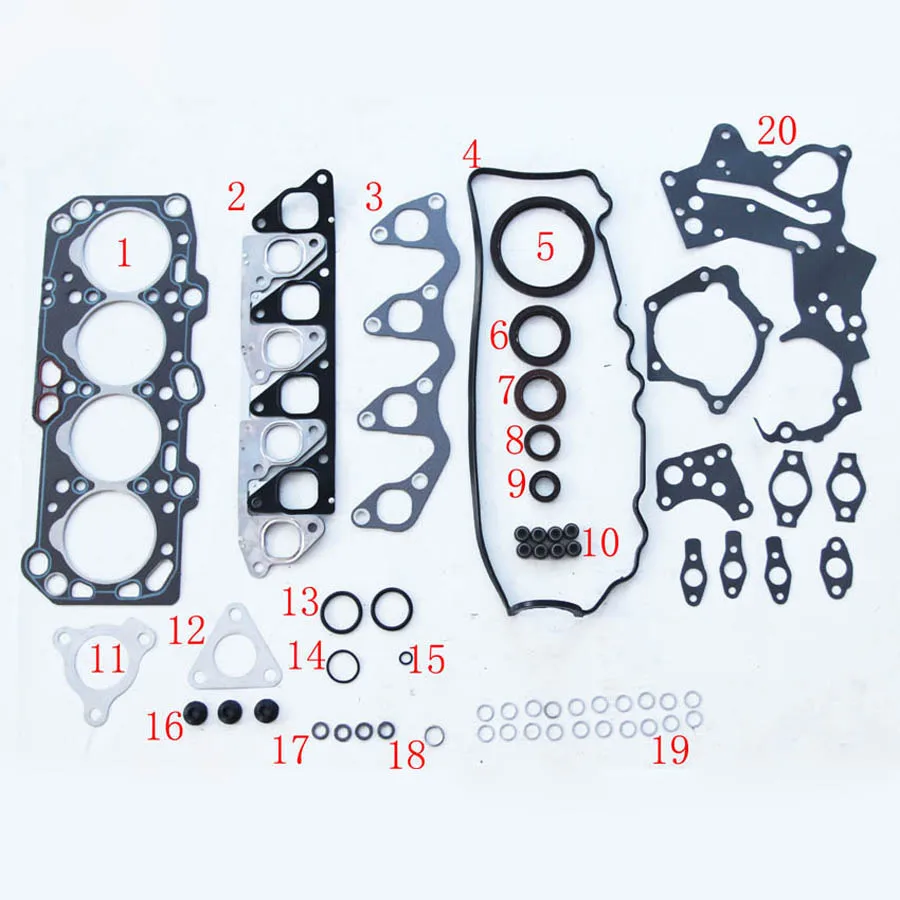 4D68 4D68T FOR MITSUBISHI LANCER V OR GALANT V OR PROTON WIRA Engine Rebuild Kits Engine Parts Full Gasket Set MD971655 51017500