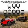 Heavy Duty D Ring Tie Down Anchors Easily Installation Personal Car Elements for Jeep Wrangler Unlimited Freedom 95-17