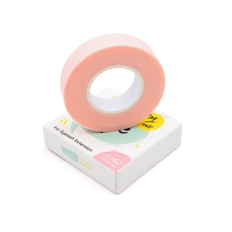 5pcs FUNMIX Merk Niet-pluizende Tape Roze non-woven Wrap Tape Onder Oog Papier Pads Tape Wimper Extension tool