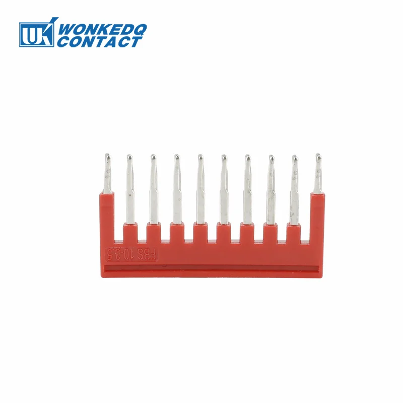 1 Stück FBS 10-3,5 Verdrahtungsbrücke 3/5/10 Pin PT1,5 TW/QU 1,5 mm Stecker DIN-Schienenklemmenblock Zubehör Plug-in-Brücke FBS10-3,5 – Detail 1