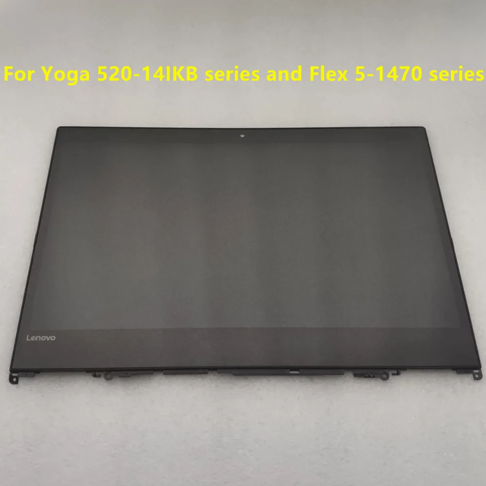 

5D10N45603 5D10N45602 For Lenovo Yoga 520-14IKB Flex 5-1470 LCD Screen+Touch Digitizer Assembly With Frame