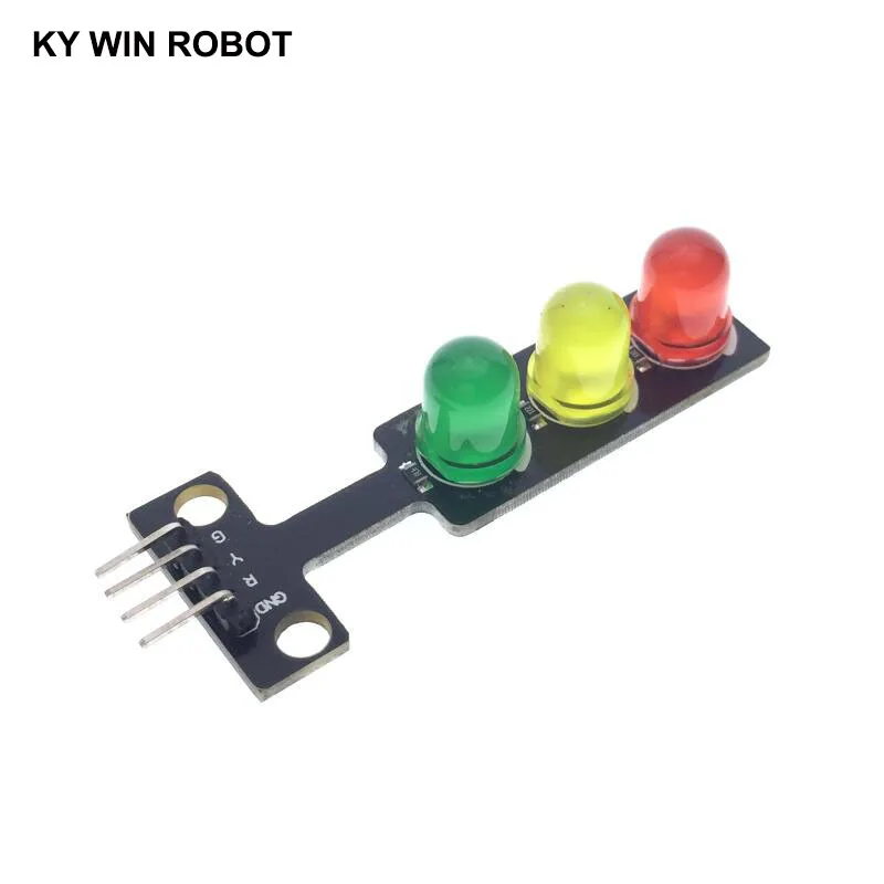 

Mini 5V Traffic Light LED Display Module for Arduino Red Yellow Green 5mm LED RGB -Traffic Light for Traffic Light System Model