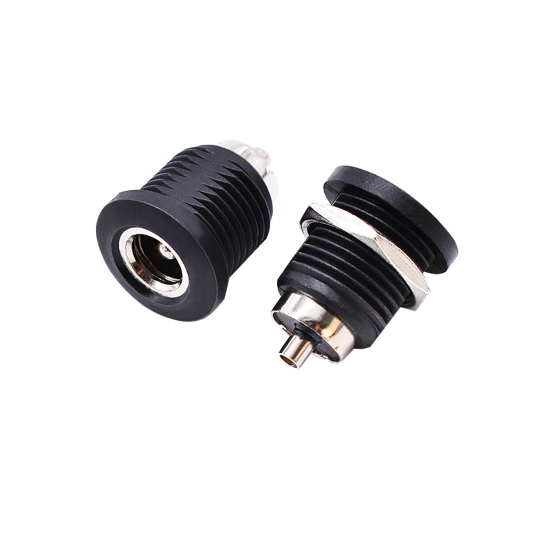 10PCS 5.5*2.1 5.5*2.5MM DC Power  Plug Connector DC022D Female Metal Panel Mount Socket Jack DC DC-022 Adapter DC022