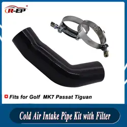 터보 자동차 과급기 냉기 흡기 파이프 키트, 폭스바겐 골프 GTI MK7 폴로 제타 파사트 티구안에 적합, 자동차 개조