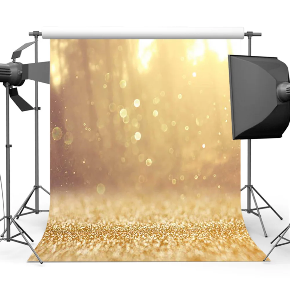 MOCSICKAGolden Photography Background for Photo Booth Boken Backdrop for Photographers Photo Studio Props MR-1835