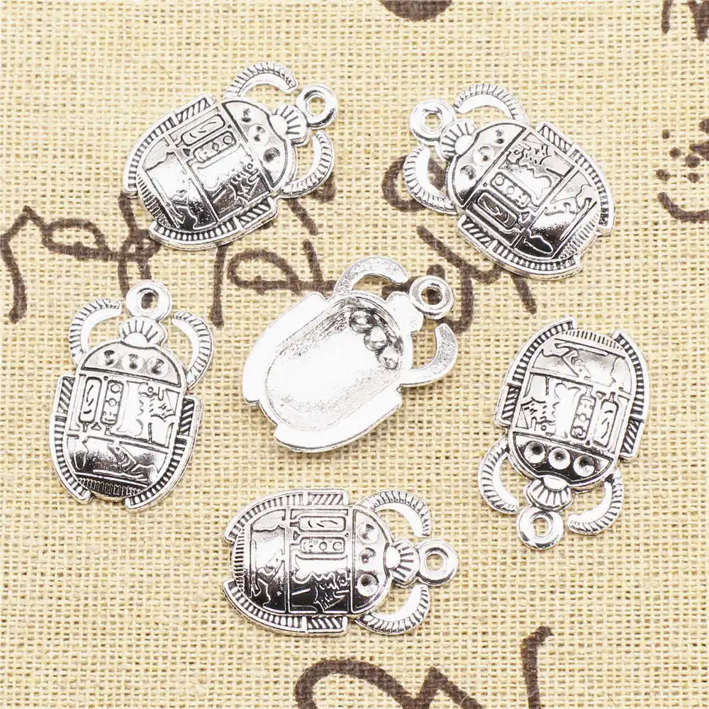 

Pendant Jewelri 16x27mm Ladybug Charms Antique Silver Color 5pcs