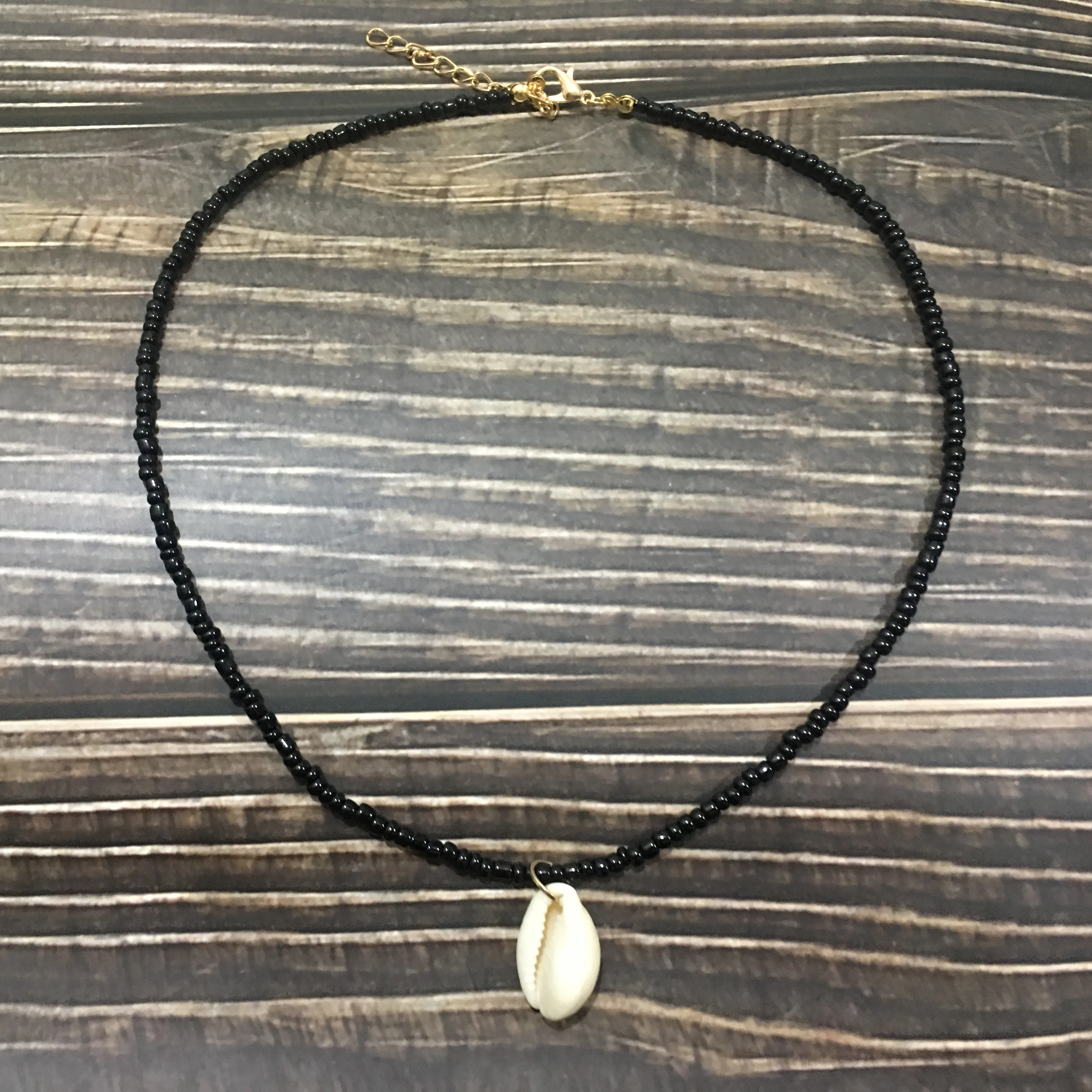 Simple Seed Beads shell Strand Necklace Women String Beaded Short shell Choker Necklace Jewelry 16 inches Chokers Necklace Gift