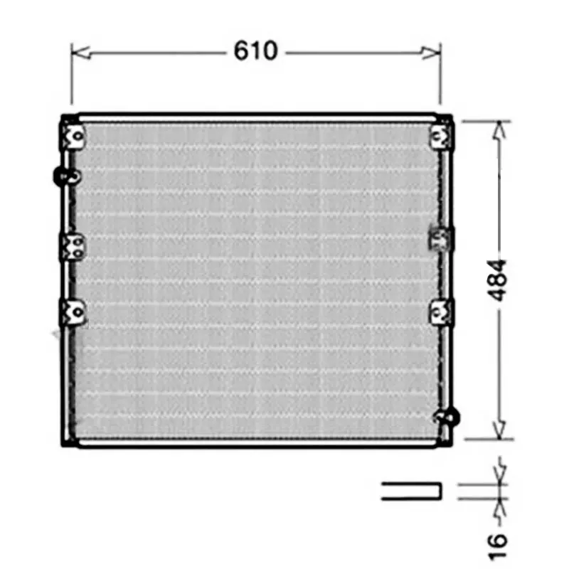 For Car TOYOTA LANDCRUISER UZJ100R 4.7L 4700 1998 1999 2000 2001 A/C AC Air Conditioning Conditioner Condenser 2UZ-FE BANK NEW