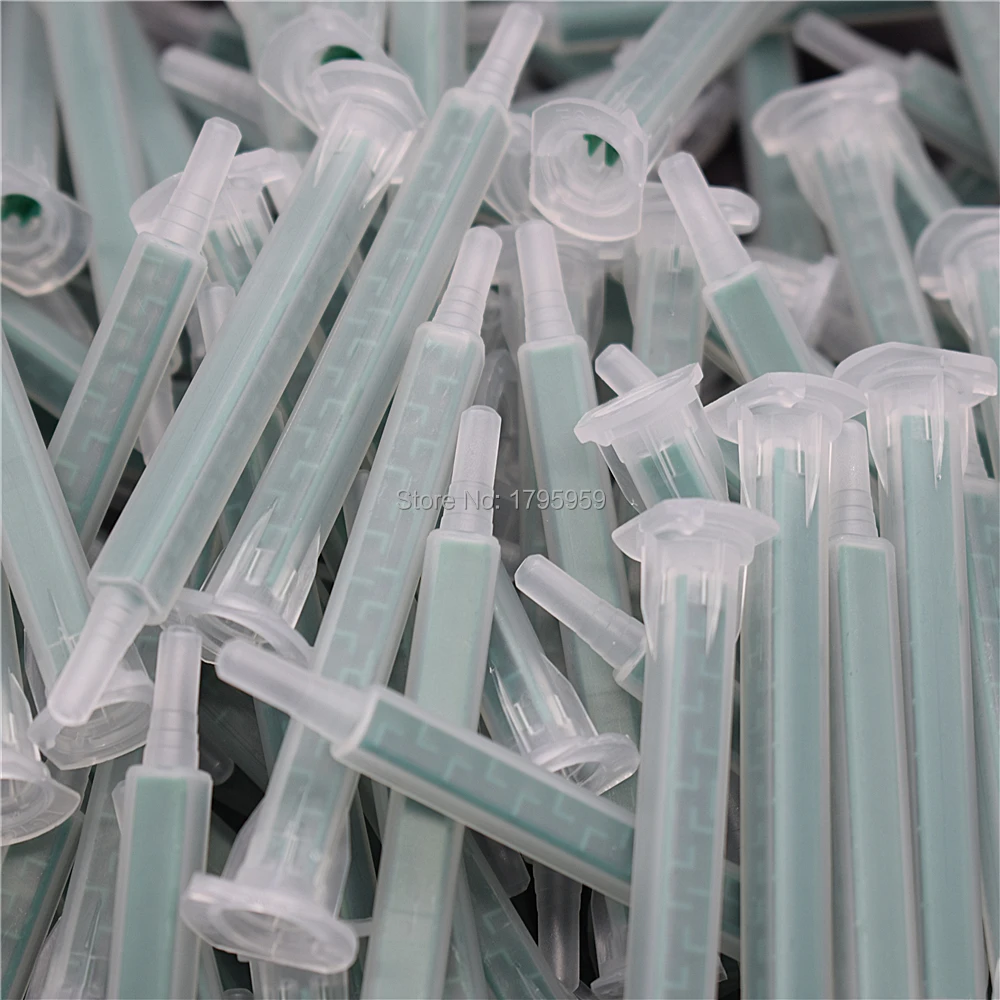 500pcs Mixing Nozzle 83mm Plastic Mixing Tube Epoxy Resin Static Mixer 1:1