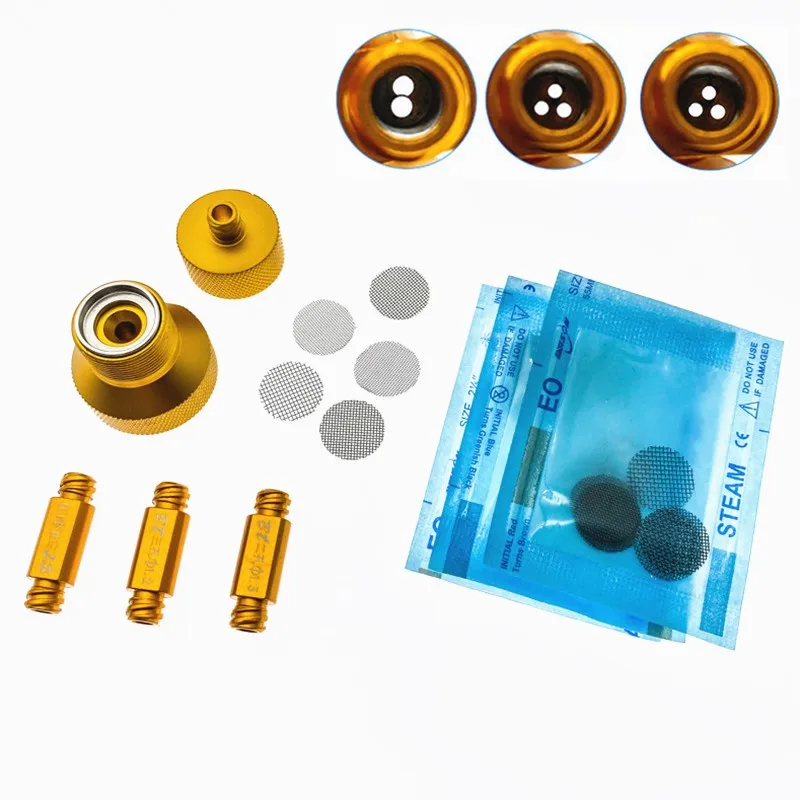 Nano Conversion Kit Nano fett filter set Kosmetische werkzeuge Nano fett transfer Patronen kit für Fettabsaugung Werkzeuge Gold Blau-mesh