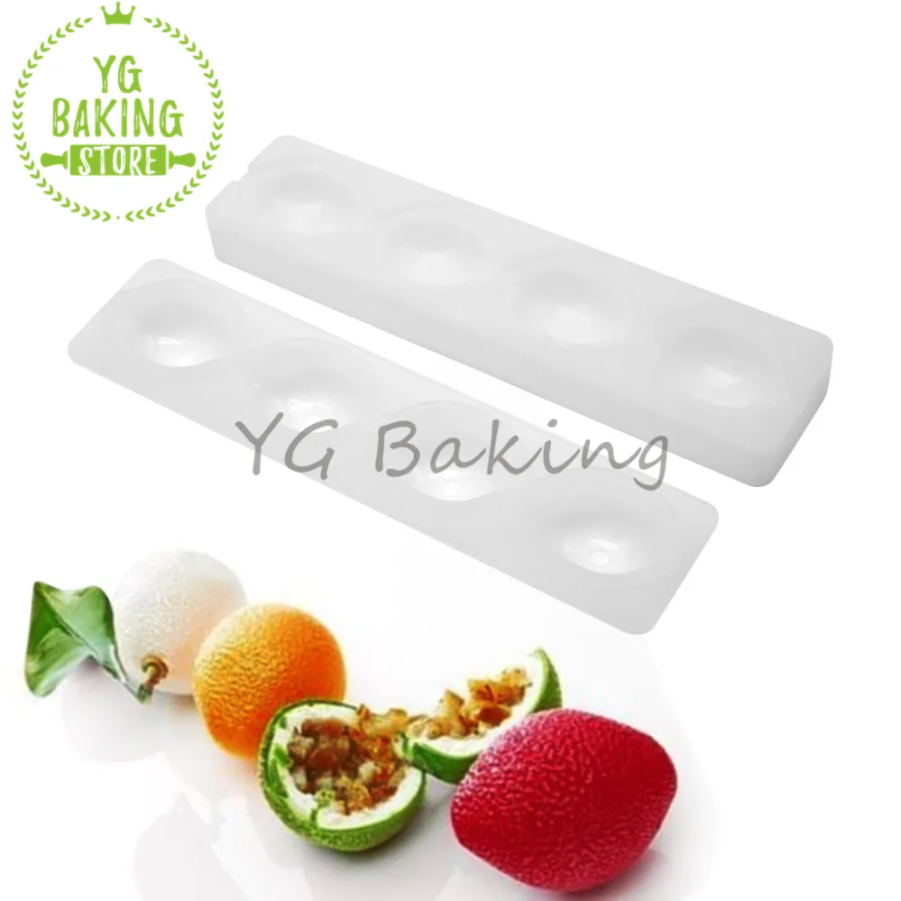 Dorica Fruit Apple/Strawberry/Mango/Banana/Peach Chocolate Mousse Mould Handmade Silicone Cake Decoration Mold Kitchen Cake Tool