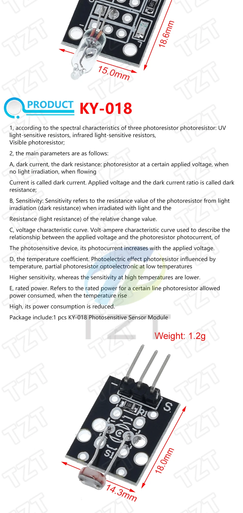 Für Arduino 45 Arten von Sensoren Digitaler Temperatur-Feuchtigkeits-RGB-LED-Boden-Buzzer-Ton-Ultraschall-Regentropfen-Sensormodul DHT11 – Detail 14