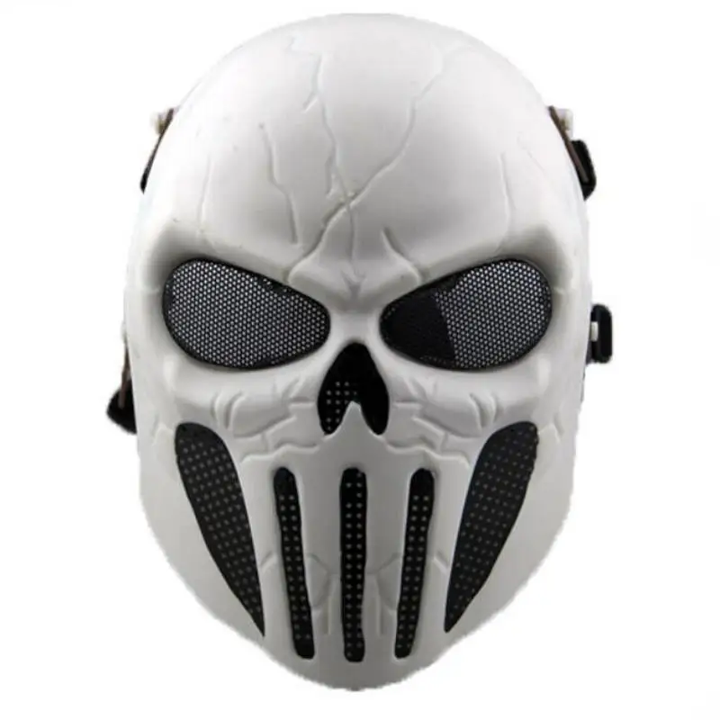 High Quality New Skull Skeleton Army Airsoft Tactical CS Hunting Paintball Full Face Protection Mask