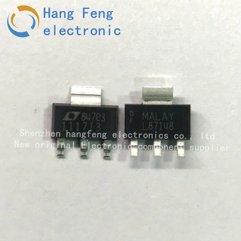 10PCS LT1117IST-3.3 1117I3 LT1117IST-3.3#PBF LT1117IST 800mA regulator SOT223 new original