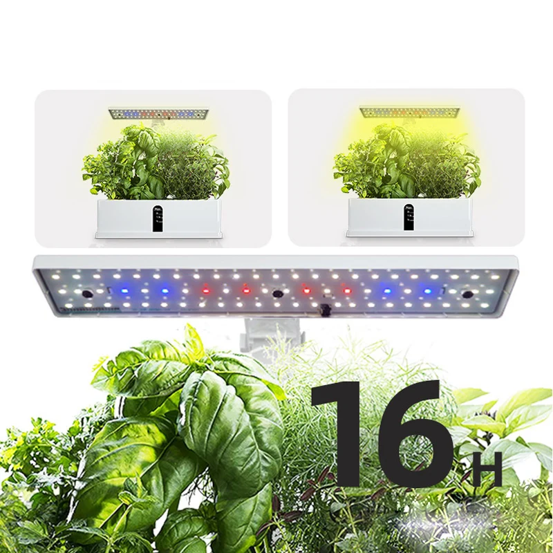 Smart  Hydroponics Growing System With Led Grow Light Indoor Automatic Timer Garden Planter Nursery Pots For Home Kitchen