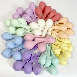 Macarons Color Pastel Candy Bong Bóng Sinh Nhật Cưới Kid Đồ Chơi Trang Trí Bóng Heli Balo Cho Bé Không Globos