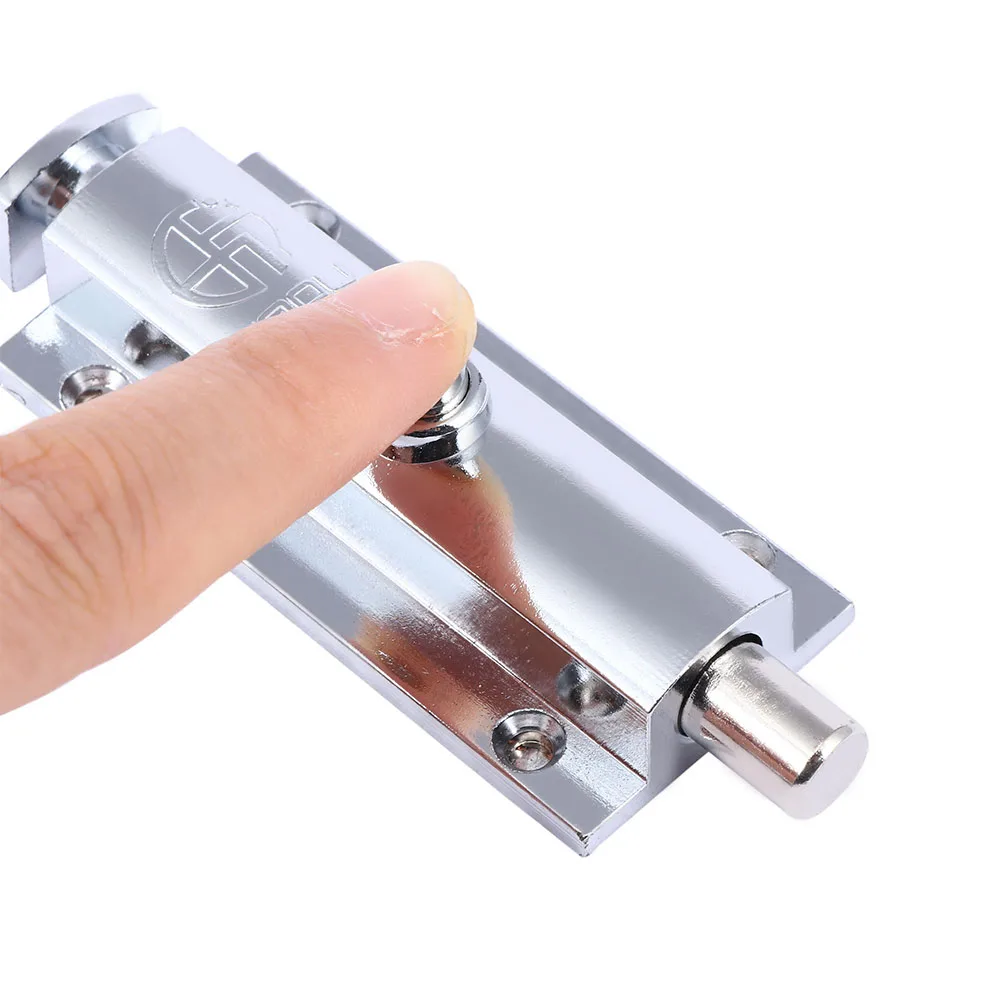High Quality Home Door Window Zinc Alloy Security Slide Bolt Lock for Bathroom Toilet Spring Latch