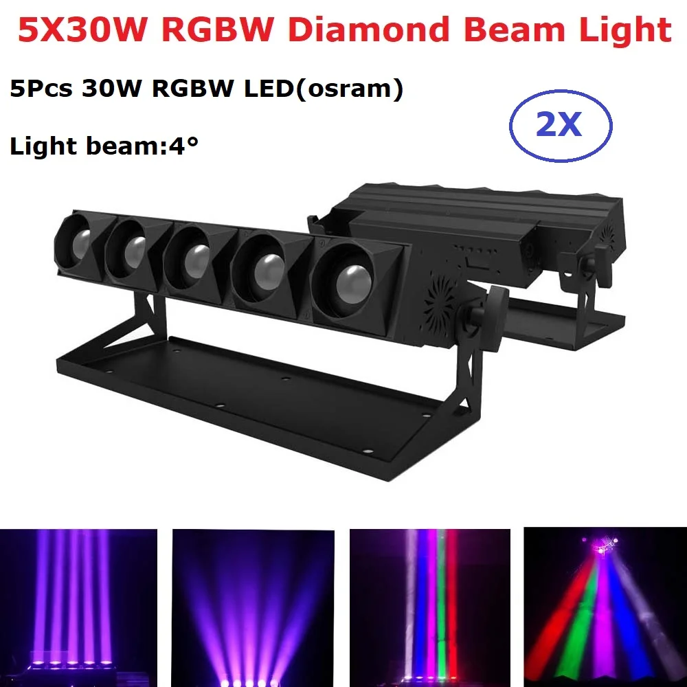 

5X30W LED RGBW Beam Wall Wash Light DMX LED Bar DMX Line Bar Wash Stage Light Party Wedding Event Lighting Disco Light Music