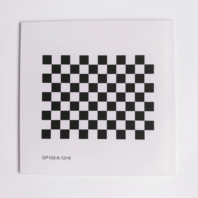 Checkerboard Grid Alumina Calibration Board Diffuse Reflection Non-reflective 12*9 Square Visual Optics Correction Board