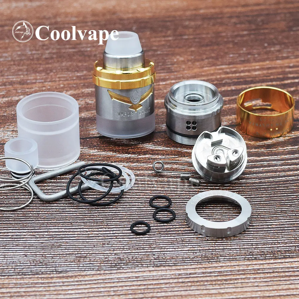 Vapor Giant Kronos 2 S rta Tanque de cigarrillo electrónico 4,5 ml 23 mm Flujo de aire ajustable MTL o DL Vaporizador de llenado superior atomizador vape