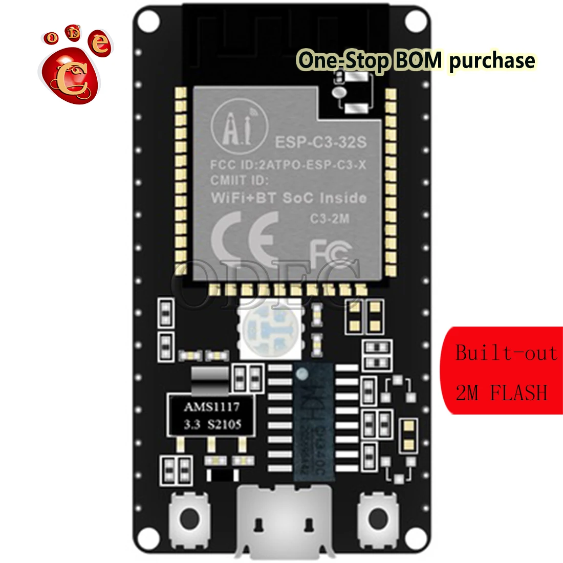 Segundo kit wifi + bluetooth 5.0, módulo da série de desenvolvimento, placa de engenharia