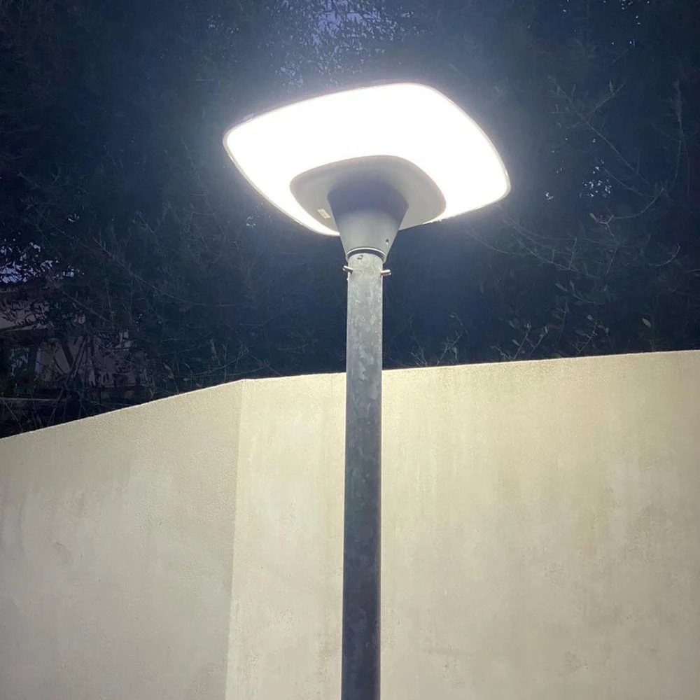 360 oświetlenie W kształcie wachlarza lampka kopuła na zewnątrz lampa włącz zmierzch do świtu 58x58cm 45W ukryty Panel słoneczny