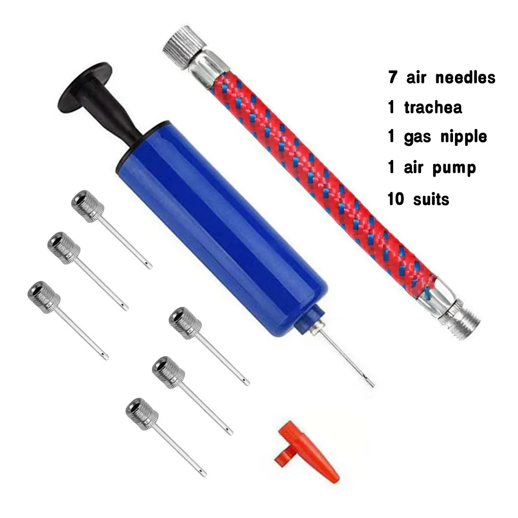 

15pcs Pump Inflator Tool Flexible Inflating Needle Kit Multi-purpose Hand Air Pumps for Football Volleyball Balloon Using