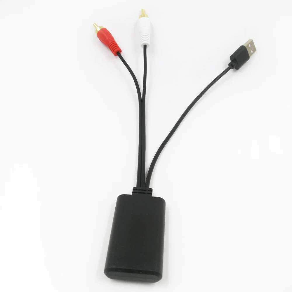 Biurlink Universal DIY Car CD Radio Aux-in RCA Bluetooth 5.0 Receiver AUX Cable USB Adapter for Alpine for Pioneer