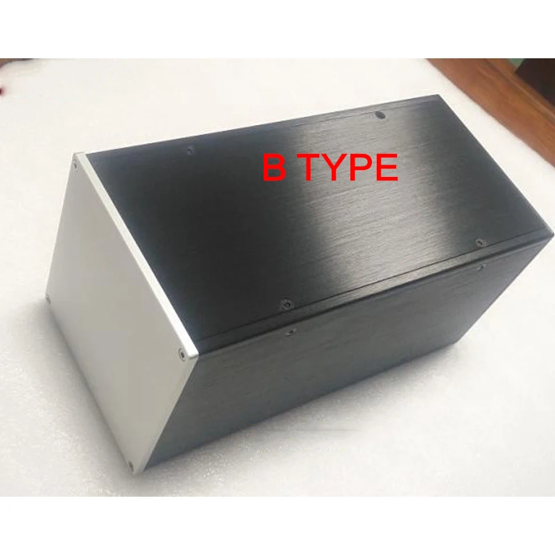 جميع الألومنيوم مكبر كهربائي الهيكل ايفي مرحلة ما قبل المرحلة حالة السلطة تصفية قذيفة مشغل أقراص مضغوطة فك صندوق الصوت الضميمة 153*153*310 مللي متر