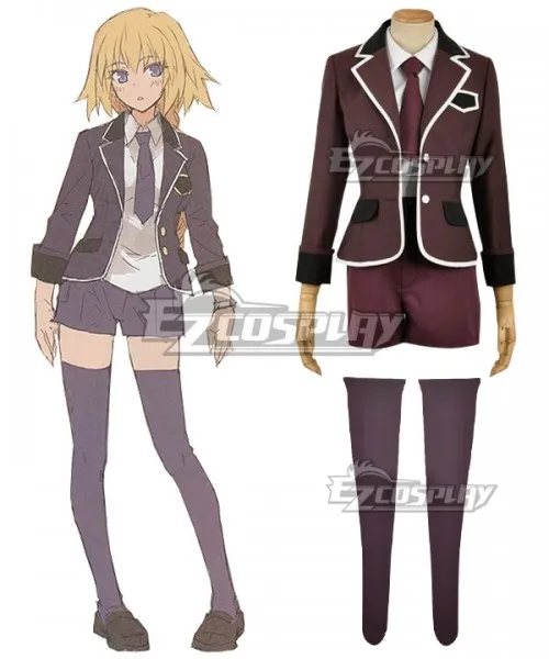 

Fate Apocrypha Ruler Joan of Arc Jeanne d'Arc Casual Dress Uniform Suit Girls Party Halloween Clothes Cosplay Costume E001