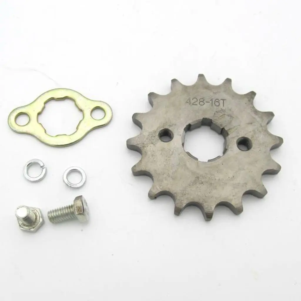 ATV Quad  Front Sprocket Cog 428 Drive Chain 16 Teeth 16T Mounting Hole 34mm 20mm Shaft Drive Sprocket  Front Sprocket Cog Chain