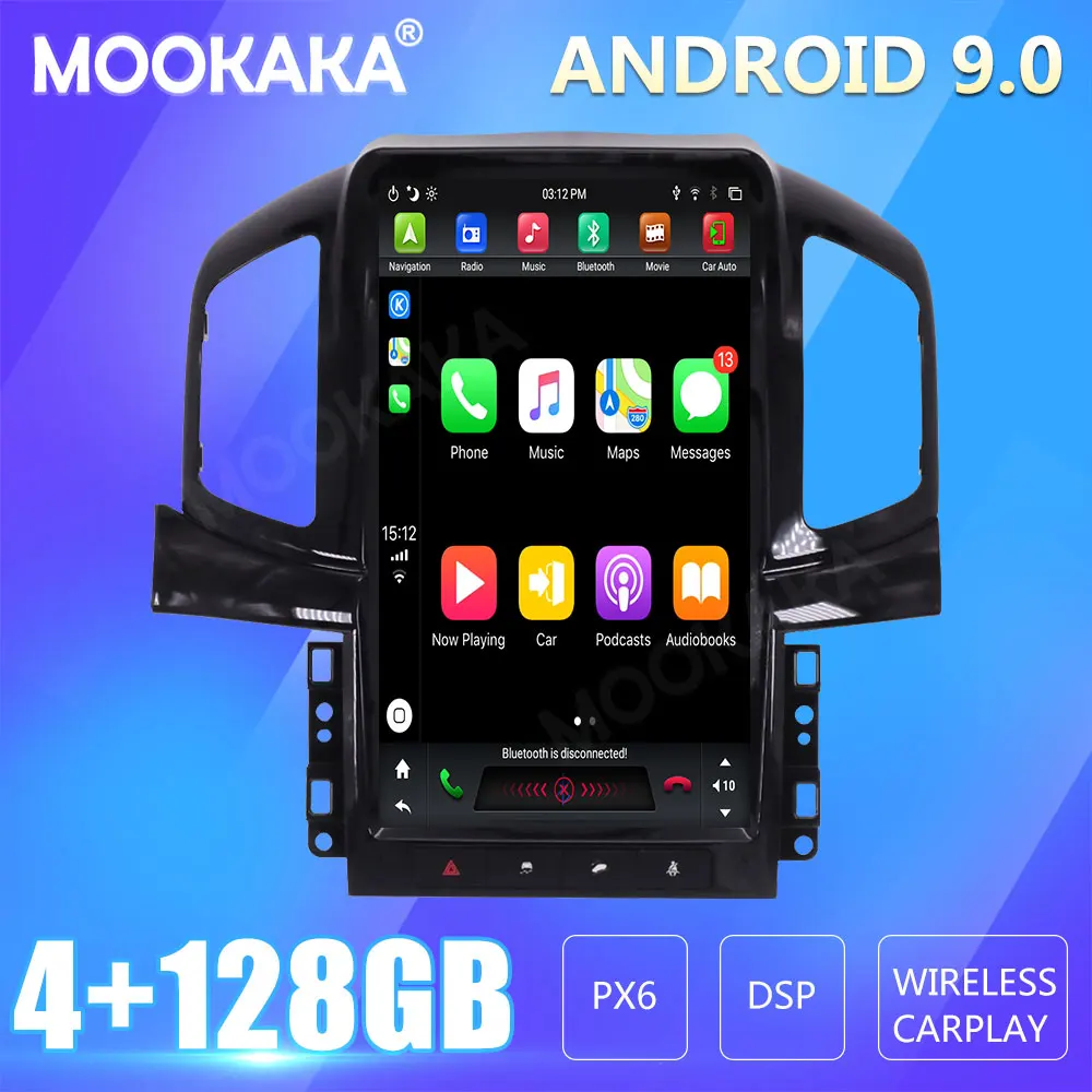 For Chevrolet Captiva 2012-2017 Car Radio Screen GPS Navigation 128GB Android CARPLAY Multimedia Player Audio