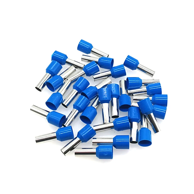 100pcs tubo Insutated terminali a crimpare cavo elettrico terminale terminale filo connettore E10-12 E10-18 cablaggio puntali 8AWG 10mm2