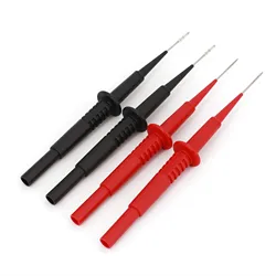 4Pcs 1mm Stainless Steel Multimeter Test Probe Pin Fit For 4mm Banana Connector