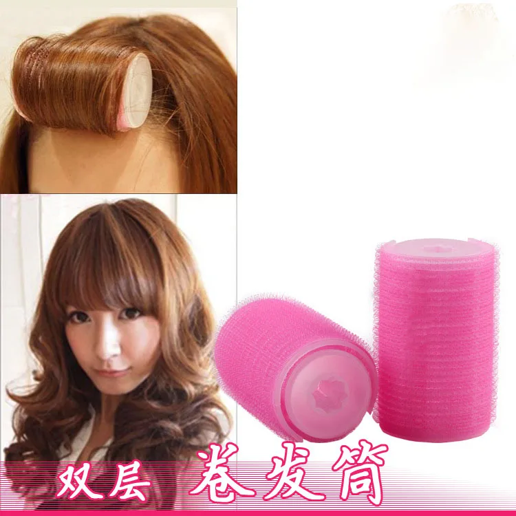 3PCS DIY Magic Large Self-Adhesive Hair Rollers Styling Bang Roller Roll Curler Beauty Tool Hairdressing Home Use Dia 3CM