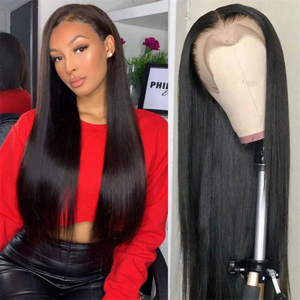 13*4 Human Hair Lace Front Wigs Transparent Wigs Straight Hair / Curly Hair / Body Wave / Deep Wave Wigs