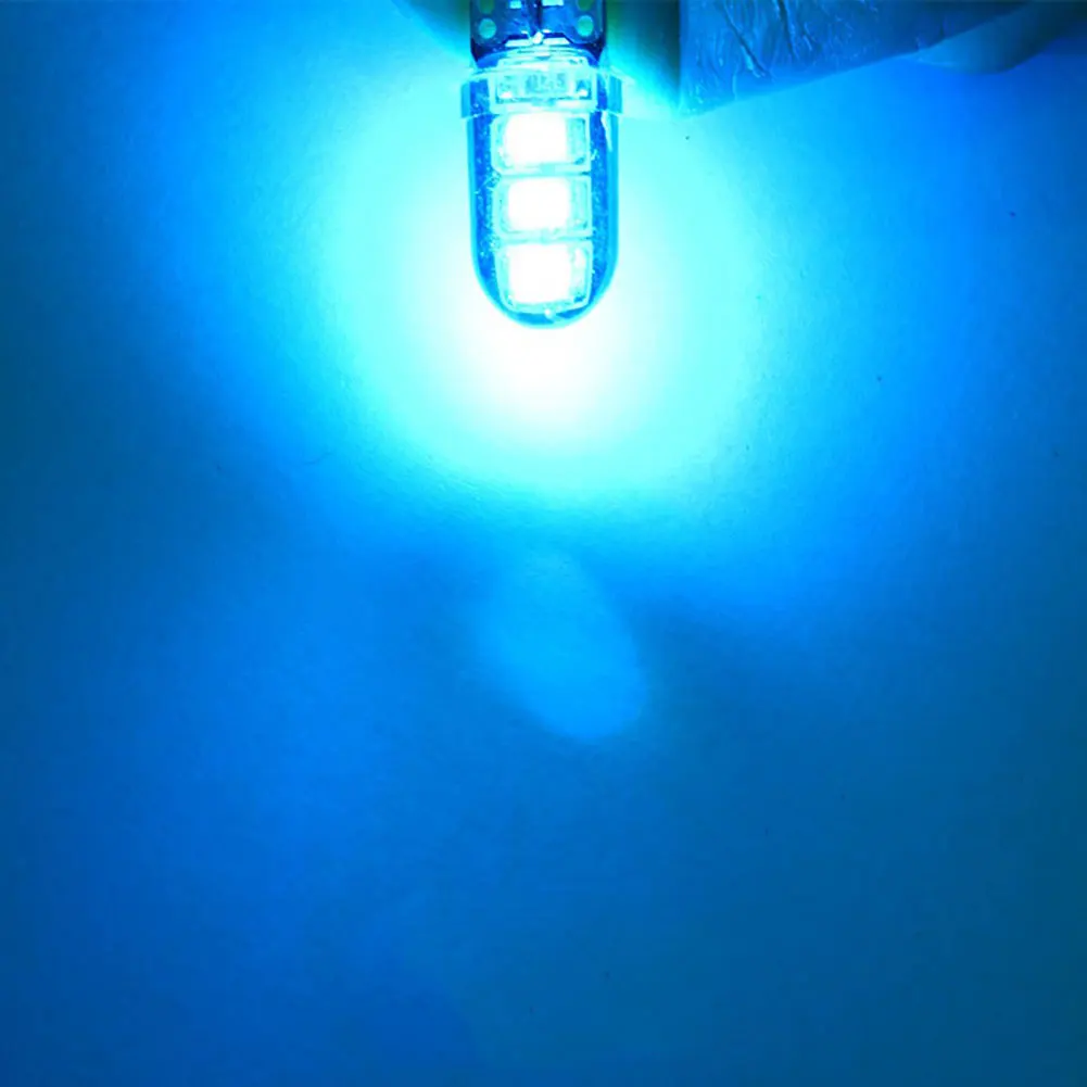 2020 Newest 1 PCS W5W SMD2835 6-LED Silicone Waterproof Car Vehicle Light Lamp Bulb car lights exterior 2.3cm x 1cm