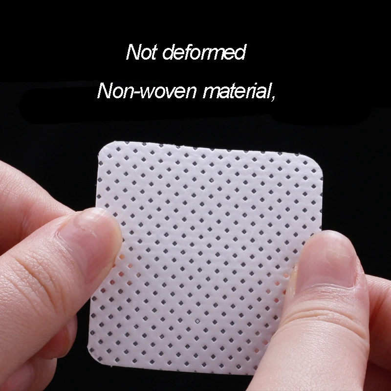 1000 stks/pak Wimperlijm Remover Veeg Schoon Katoen Niet-pluizende Niet-pluizende Wattenschijfjes Voor Make Up Nagels Art Cleaning Cleaner Pads