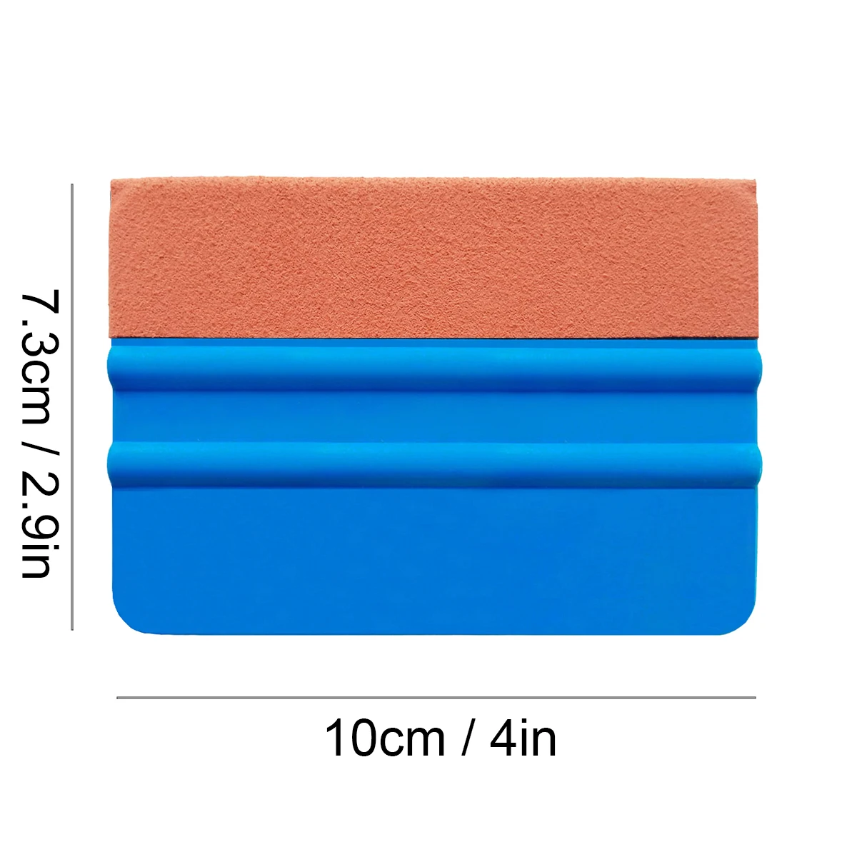 5pcs 4 inch Blue Scraper With Glue Suede Felt Edge Squeegee 3D Carbon Fiber Application Car Vinyl Wrap Tool 5A17