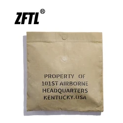 ZFTL men Clutch bag American retro tooling handbag man Khaki Oil wax canvas bag male Casual printing Clutch bag 2023 new bag