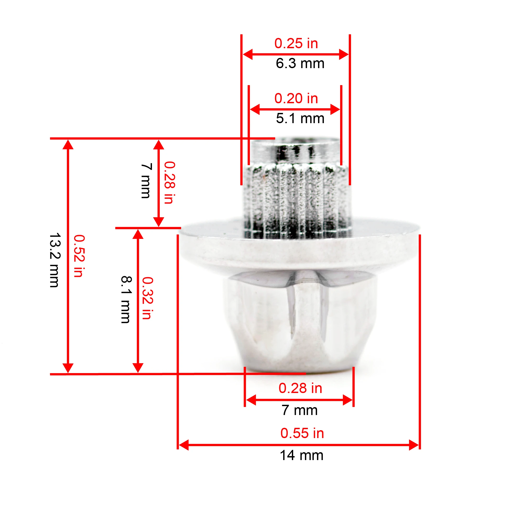 25PCS Wheel  Nuts For 14mm Car Rim Rivets Lip Decoration Replacement Bolt Cover Screw External Accessories