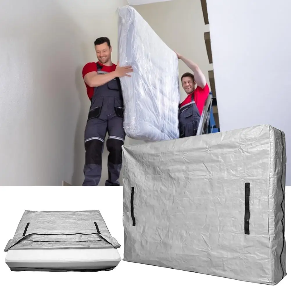 Mattress Bags Waterproof Zippered Mattress Cover For Moving Storage Moisture-proof Dust Cover Moving Home Storage Bag Cover