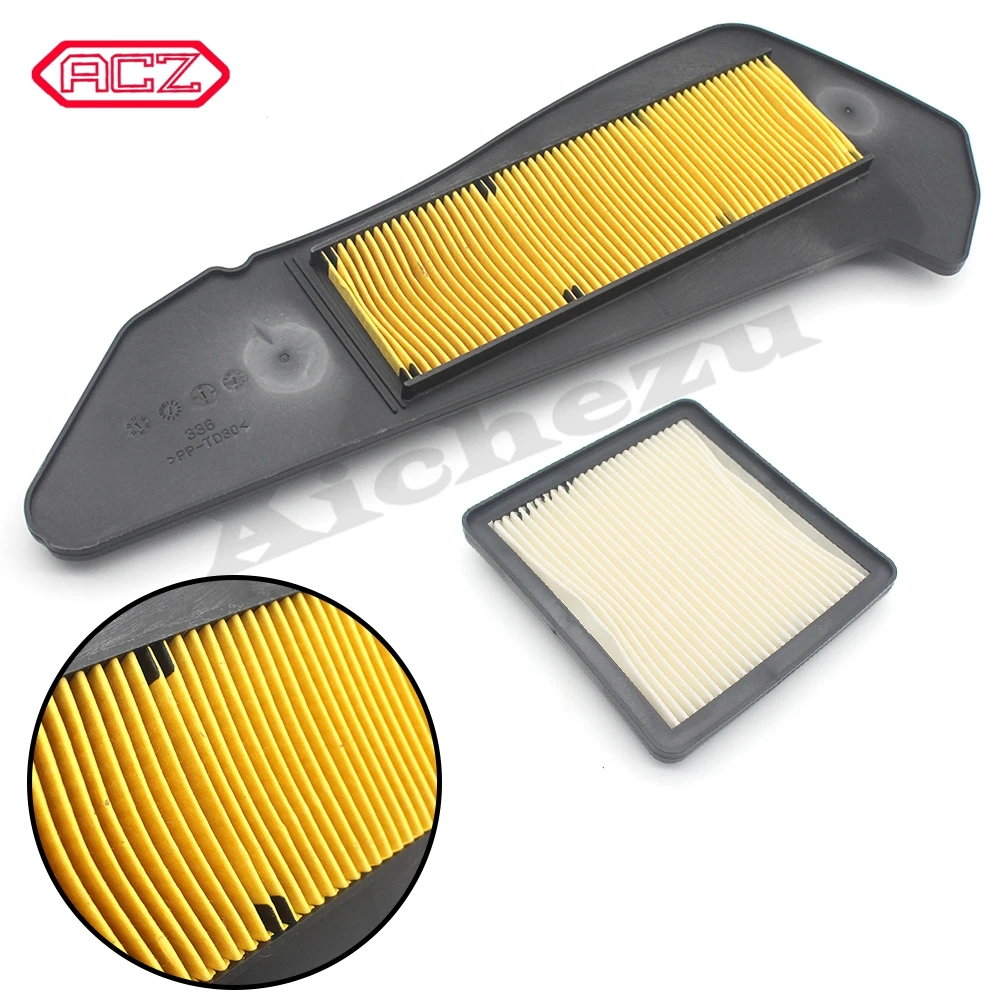 

2Pcs Motorcycle Air Filter Air Intake Cleaner Engine Protect Air Cleaner Filter Part for Yamaha XMAX 250 300 X MAX 300