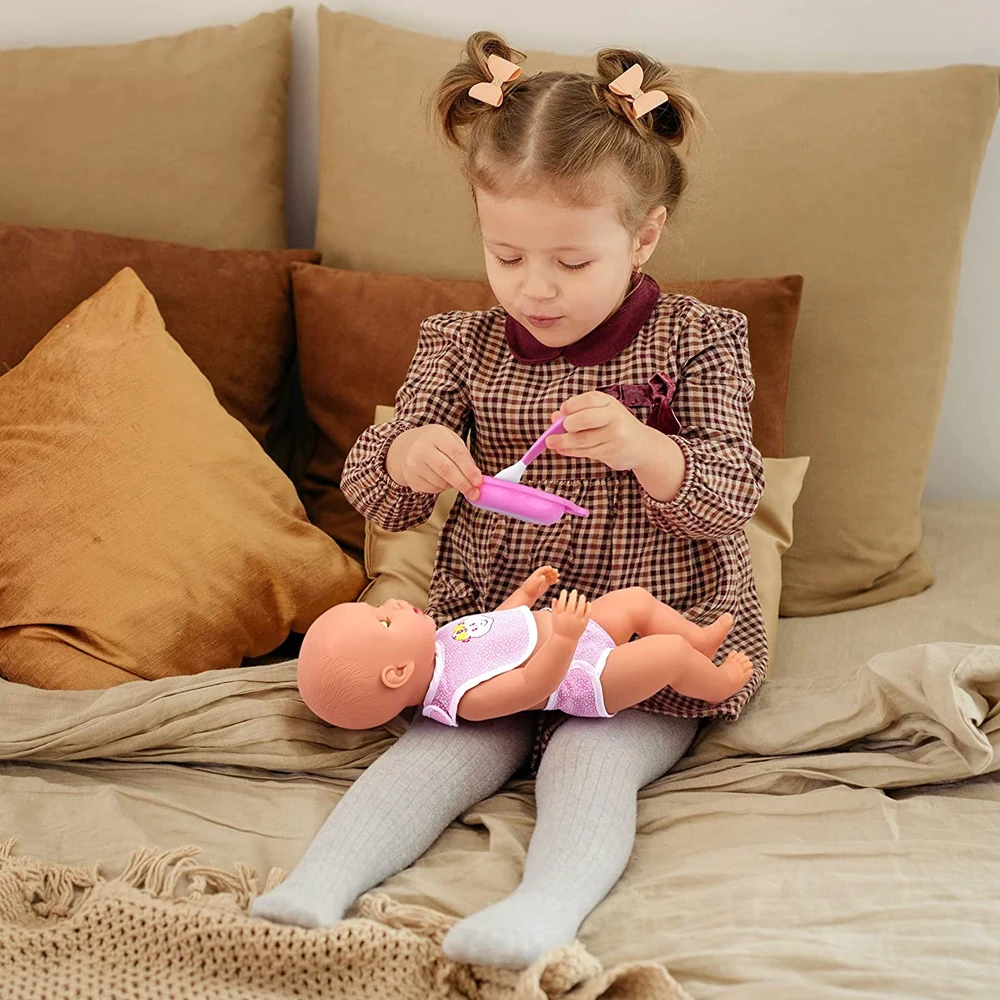 Bolsa de pañales con accesorios de alimentación para muñeca Reborn, bolsa de mamá con accesorios, 14 - 16 pulgadas y 12-18 pulgadas