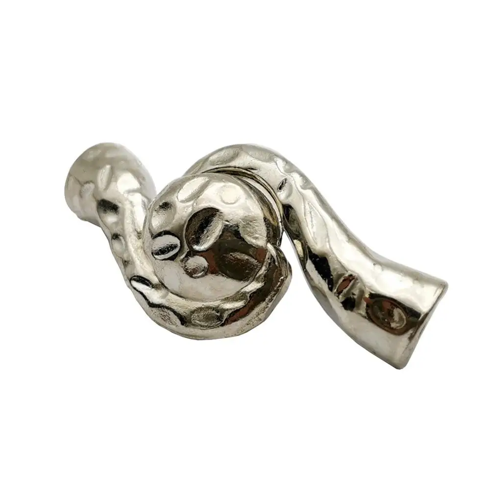 AaaZee 6 مللي متر ثقب المشابك المغناطيسية افتتاح أساور صنع نهاية الملتوية شكل العتيقة الفضة موصلات DIY بها بنفسك اليدوية #2