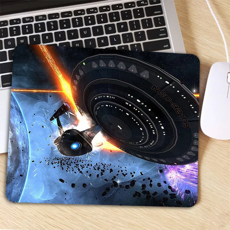 Big Promotion Star Trek Keyboard Desk Mice Mat Durable Desktop Mousepad Rubber Gaming Small Mouse Pad Computer 22X18CM