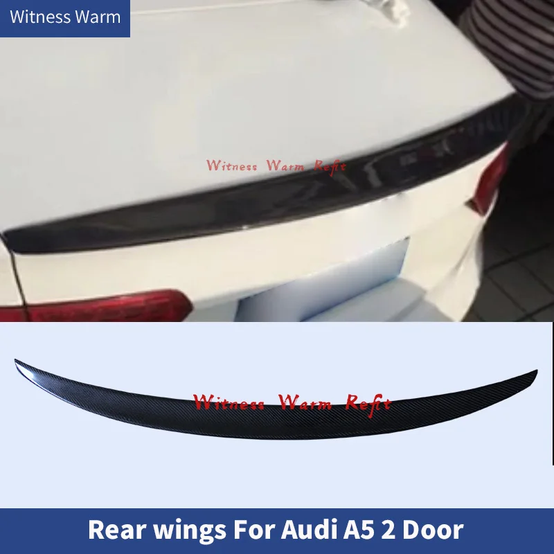 

Carbon Fiber Racing Rear Trunk Lip Spoiler Wing for Audi A5 Cabriolet 2-door 2009 - 2016 Boot Lip