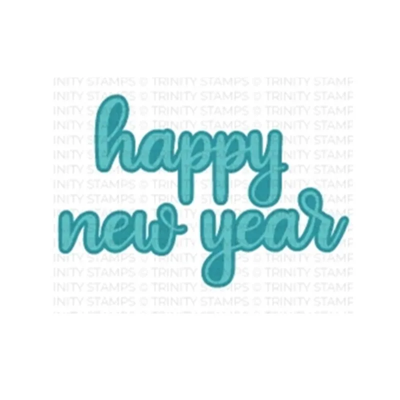 

New 2021 Words Cutting Dies Scrapbooking For Paper Making Scripty New Year Die Set Embossing Decoration Frame Card Craft