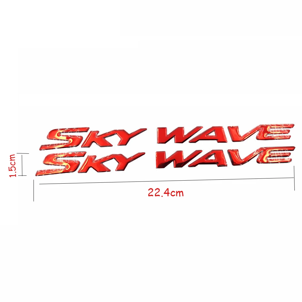 Emblema 3D para motocicleta, pegatina para rueda de tanque, Suzuki AN250 AN400 AN650 Skywave Burgman AN 250 400 650