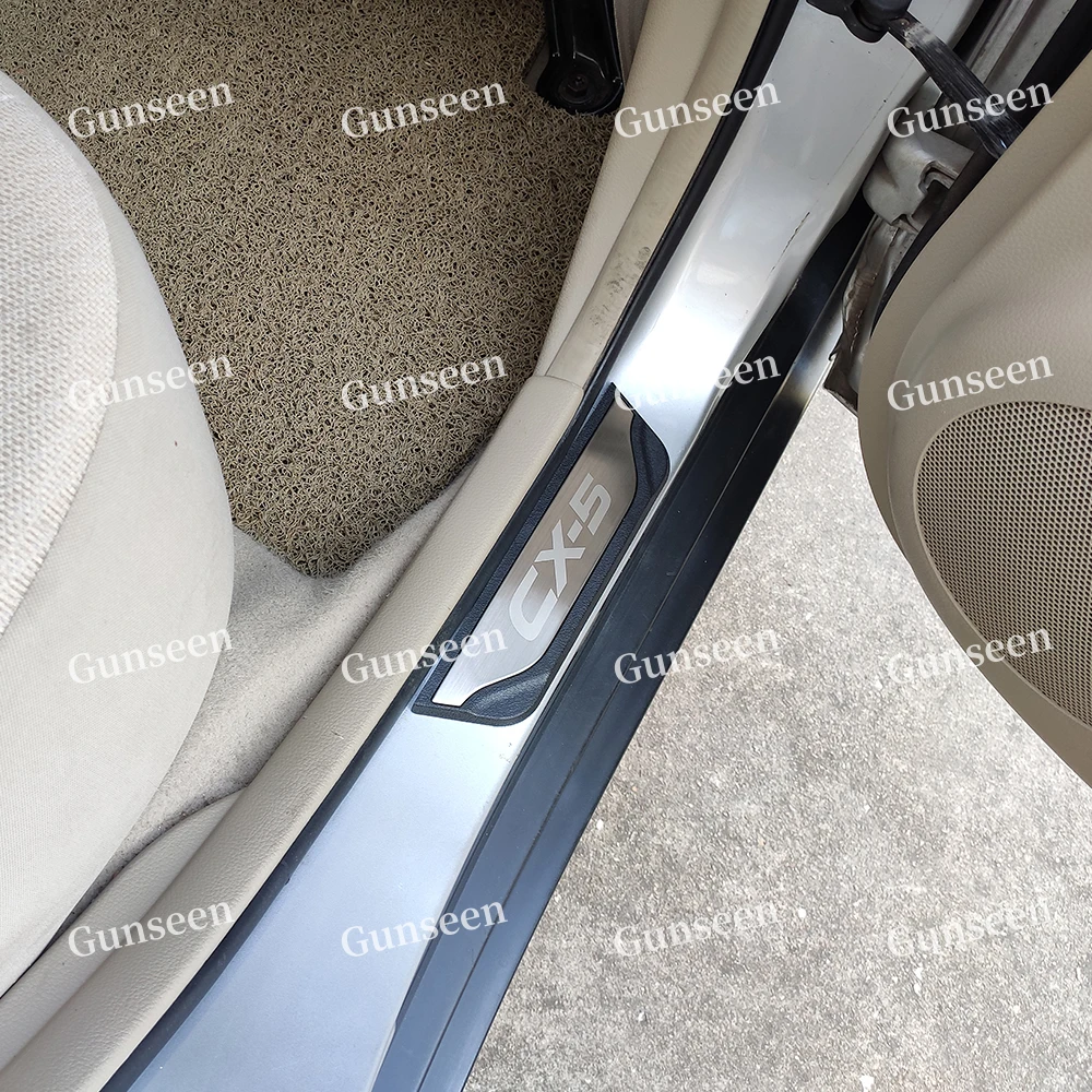 Per Mazda Cx5 davanzale della porta protezione del pedale piastra Scuff accessori per auto soglia Sticker Styling 2024 2023 2019 2021 2015 2018 2014